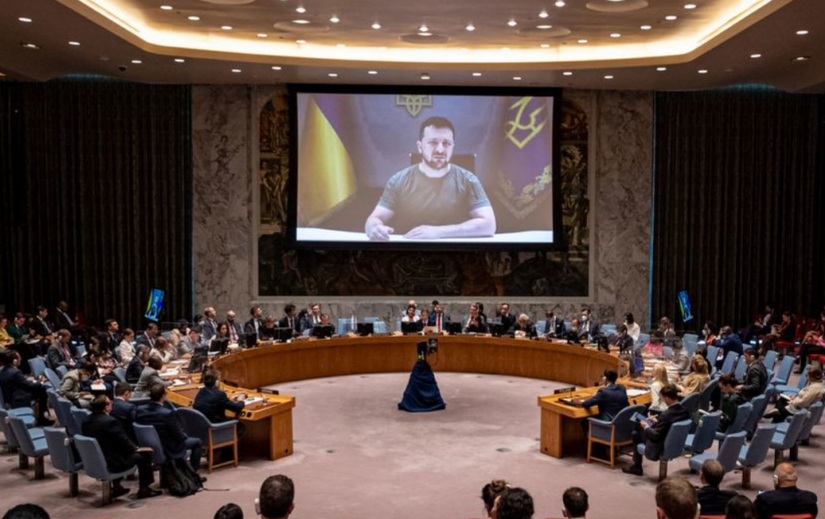 Foto: ONU/Rick Bajornas, El Consejo de Seguridad en una sesión sobre Ucrania